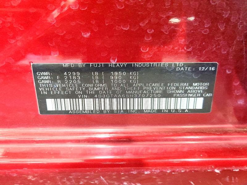 2017 SUBARU IMPREZA 13