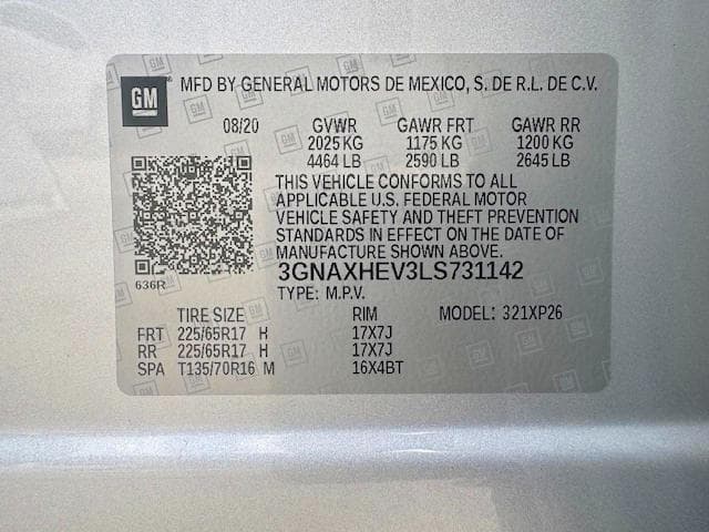 2020 CHEVROLET EQUINOX LS 15