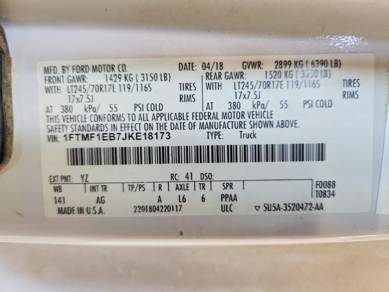 2018 FORD F150 12