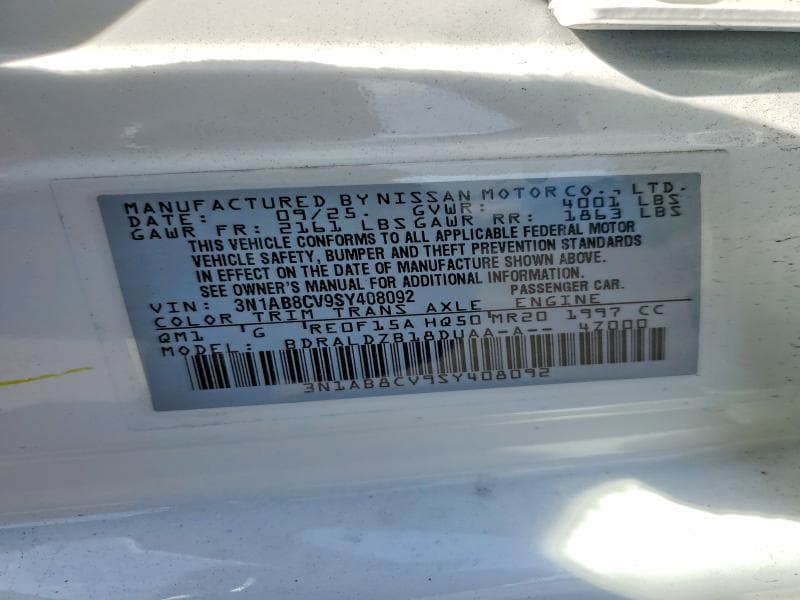 2025 NISSAN SENTRA SV 12