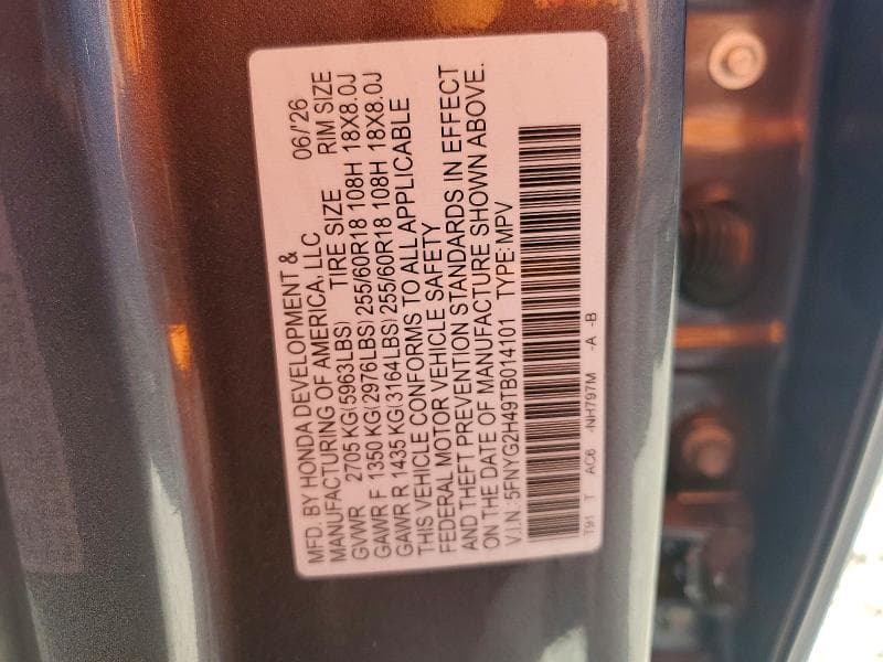 2026 HONDA PILOT EXL 14