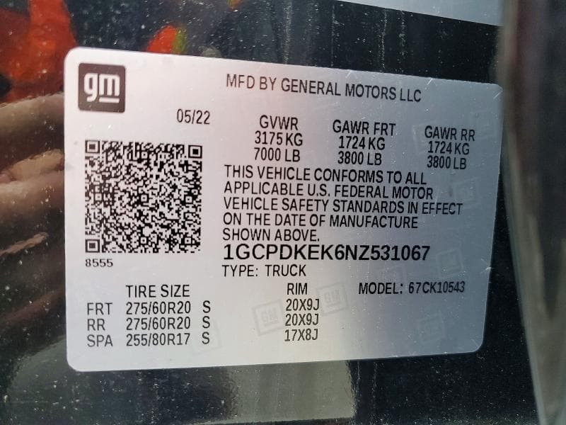 2022 CHEVROLET SILVERADO K1500 LT-L 12