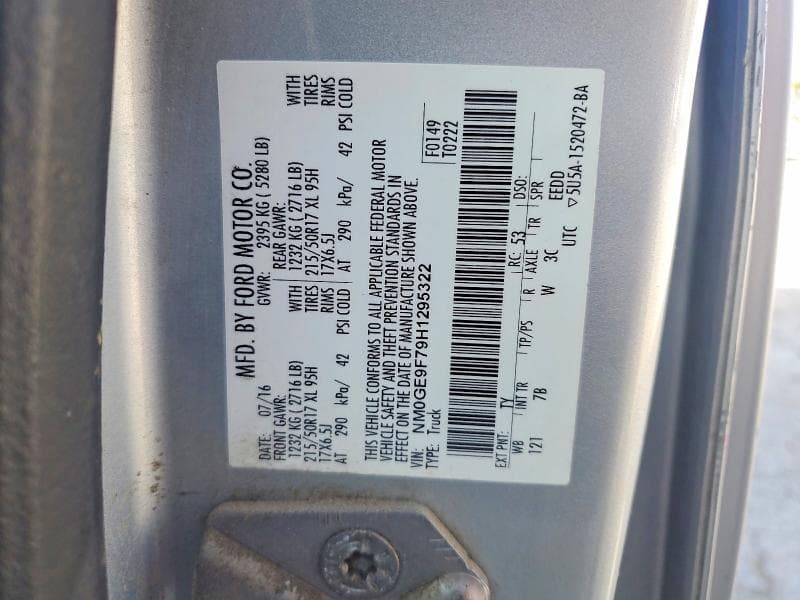 2017 FORD TRANSIT CONNECT XLT 13