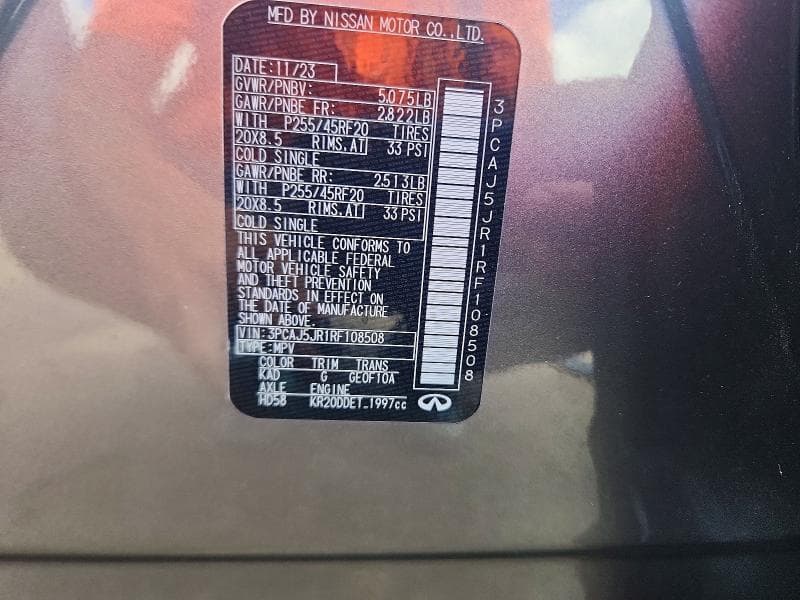 2024 INFINITI QX55 LUXE 14