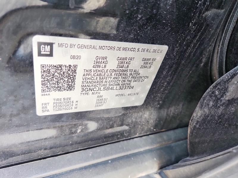 2020 CHEVROLET TRAX 1LT 13