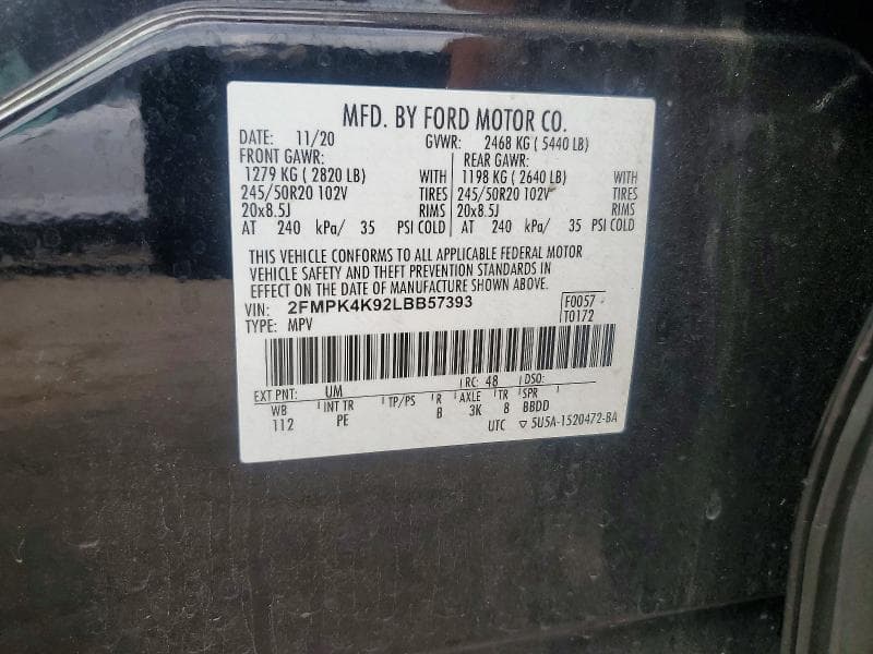 2020 FORD EDGE TITANIUM 13