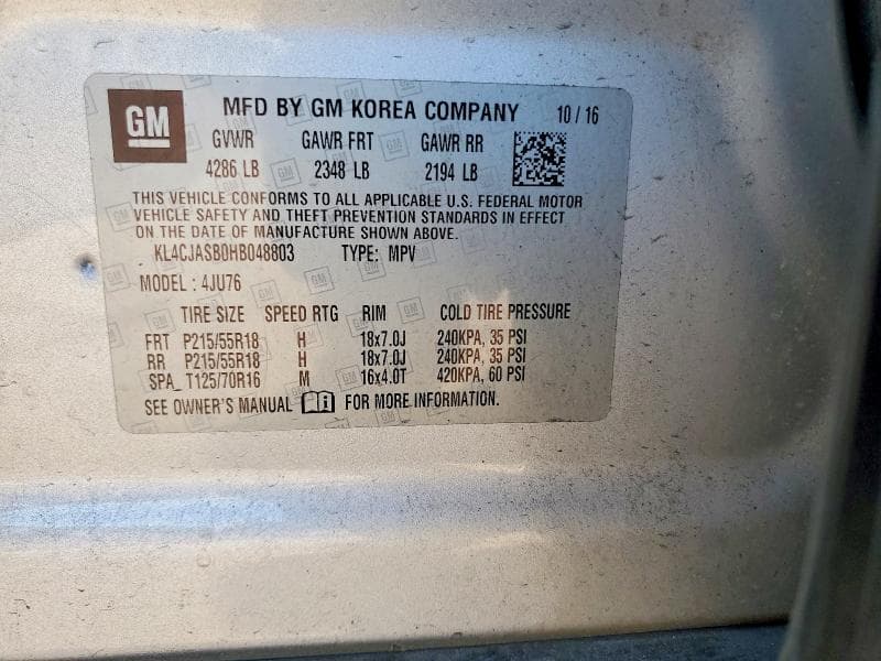 2017 BUICK ENCORE PREFERRED 12