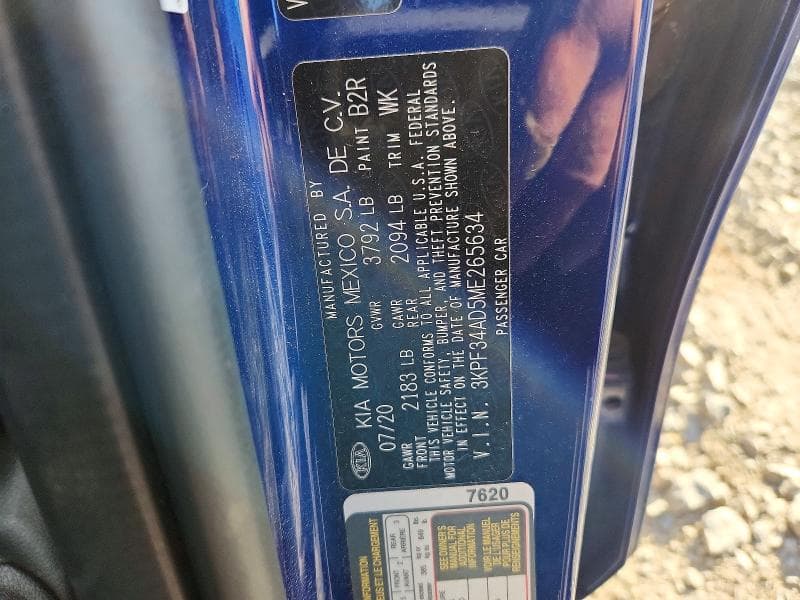 2021 KIA FORTE 12