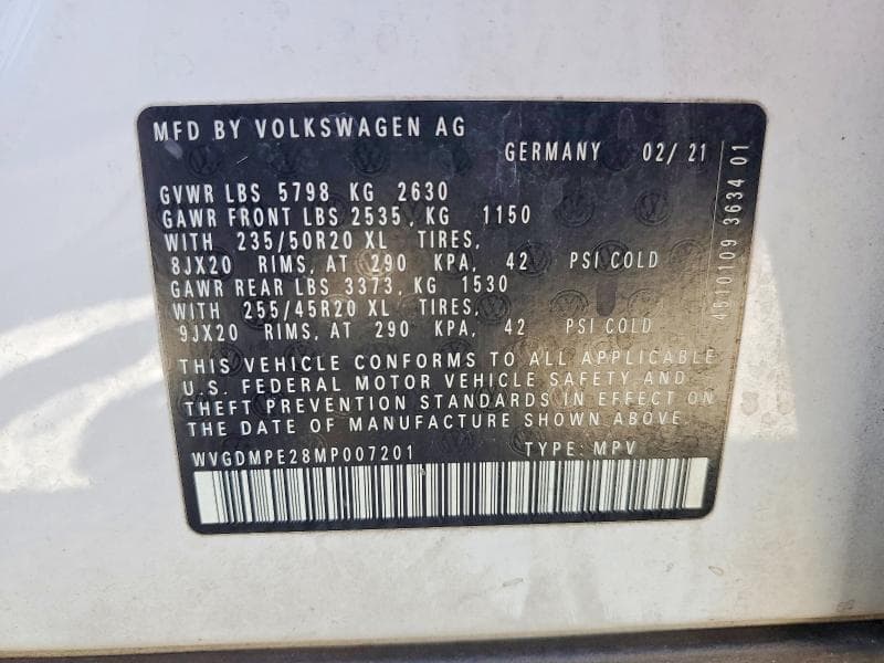 2021 VOLKSWAGEN ID.4 FIRST EDITION 13