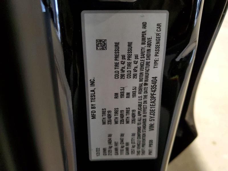 2023 TESLA MODEL 3 12