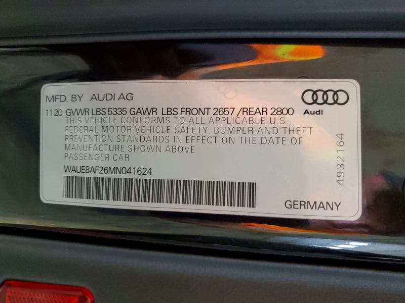2021 AUDI A6 PREMIUM PLUS 12