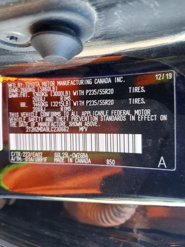 2020 LEXUS RX 350 12
