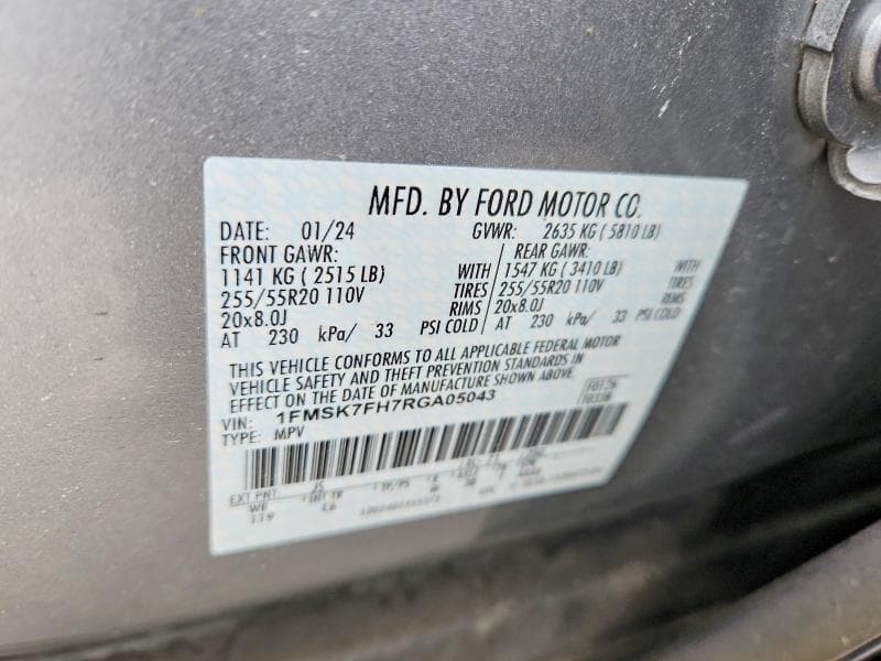 2024 FORD EXPLORER LIMITED 13