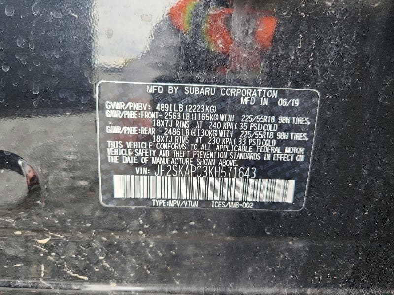 2019 SUBARU FORESTER SPORT 14