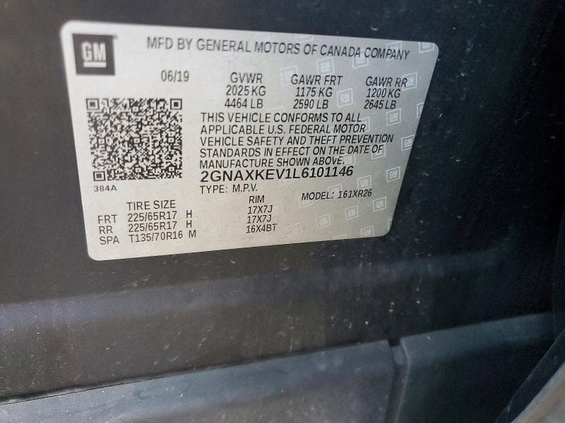 2020 CHEVROLET EQUINOX LT 13