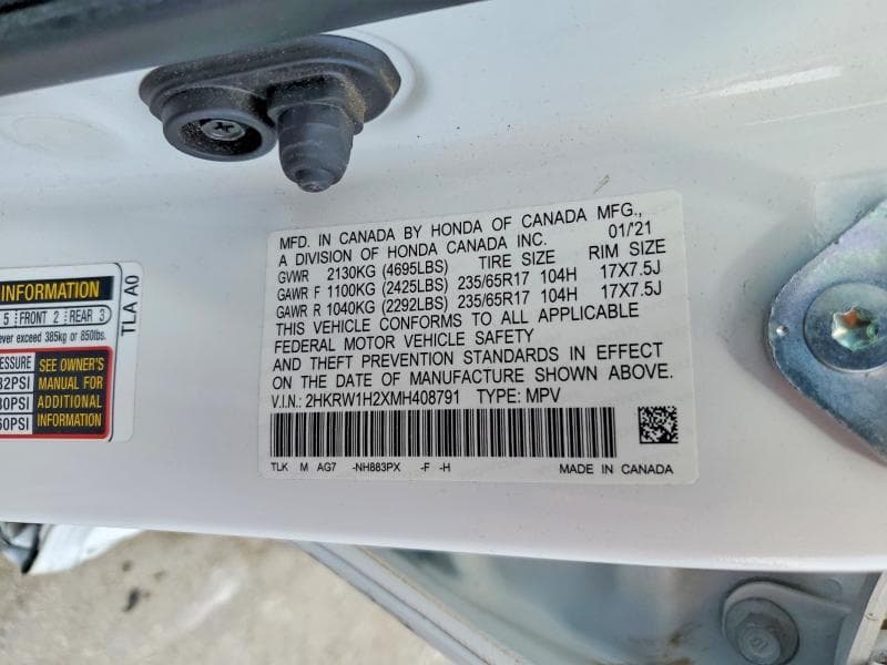 2021 HONDA CR-V LX 13