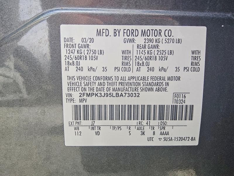 2020 FORD EDGE SEL 13