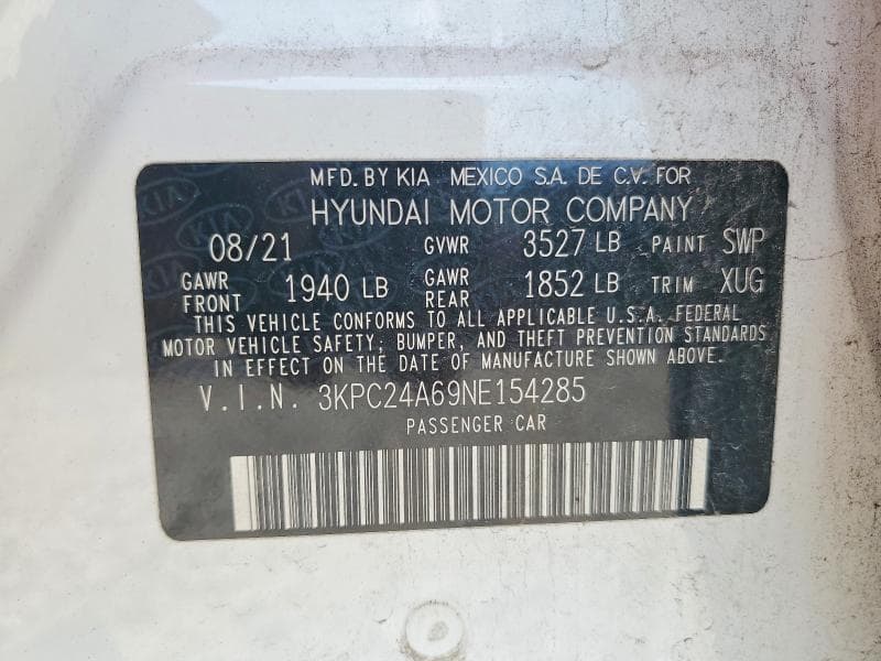 2022 HYUNDAI ACCENT SEL 12