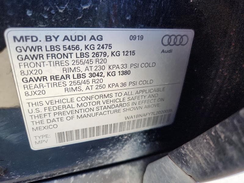 2020 AUDI Q5 PREMIUM PLUS 13
