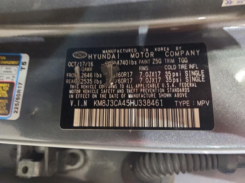 2017 HYUNDAI TUCSON SE 13