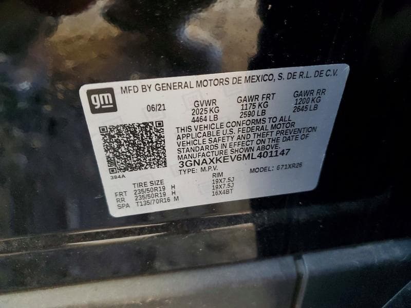 2021 CHEVROLET EQUINOX LT 13
