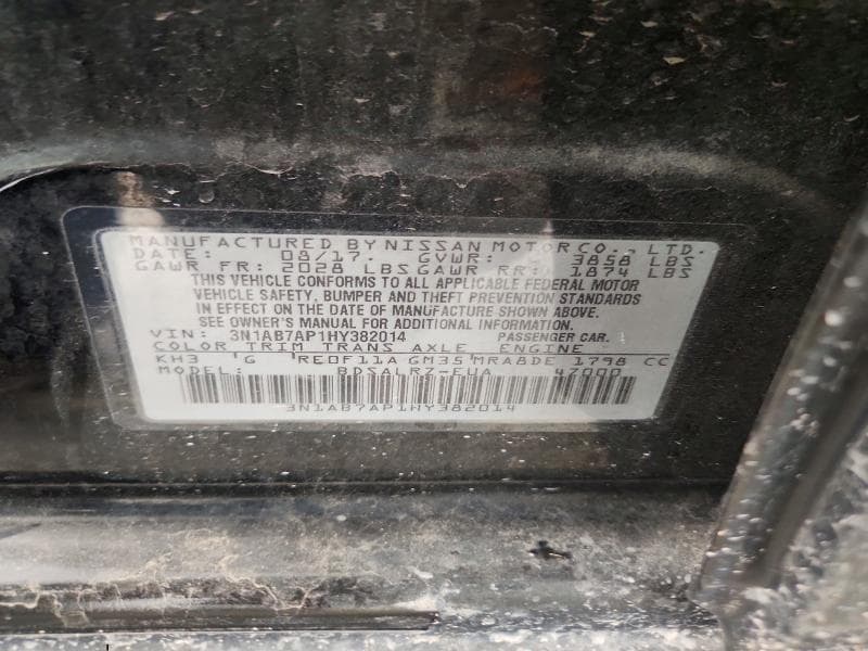 2017 NISSAN SENTRA SR 12