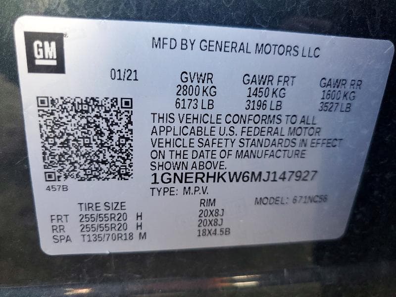 2021 CHEVROLET TRAVERSE LT 13