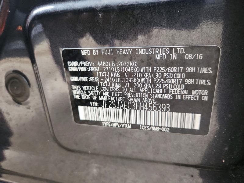 2017 SUBARU FORESTER 2.5I PREMIUM 12