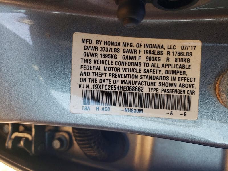 2017 HONDA CIVIC LX 12
