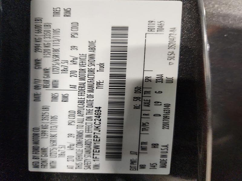 2018 FORD F150 13