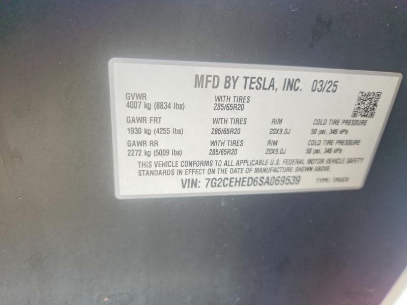 2025 TESLA CYBERTRUCK BEAST 12