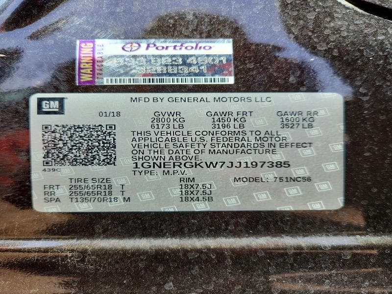 2018 CHEVROLET TRAVERSE LT 13