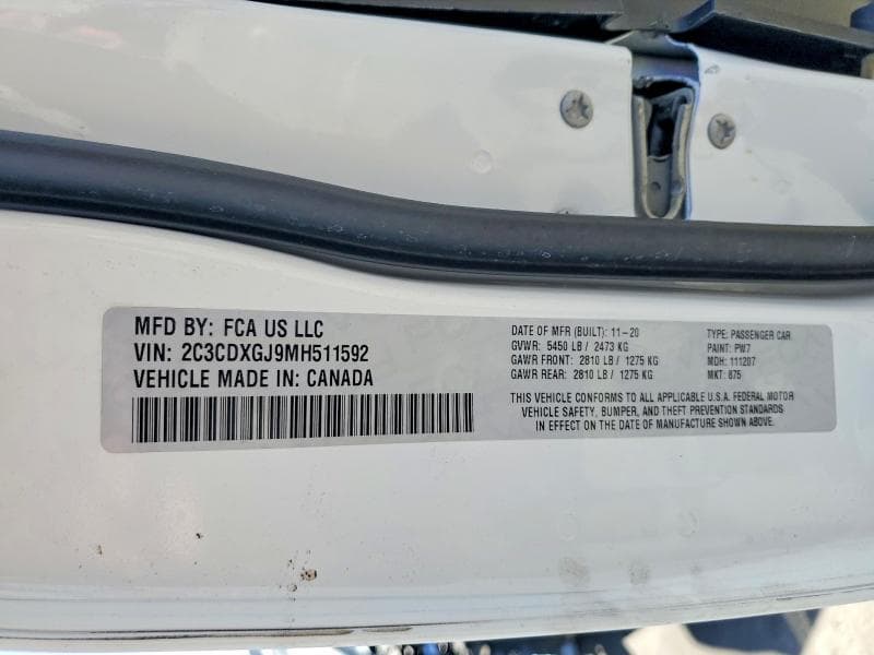 2021 DODGE CHARGER SCAT PACK 12