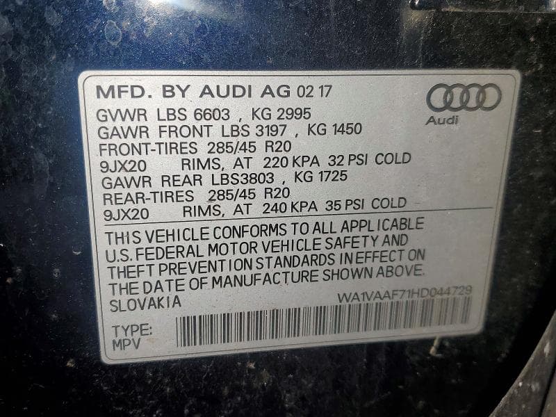 2017 AUDI Q7 PRESTIGE 13