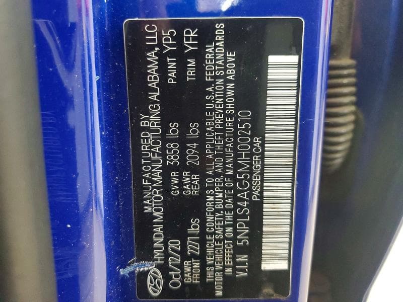 2021 HYUNDAI ELANTRA SEL 12