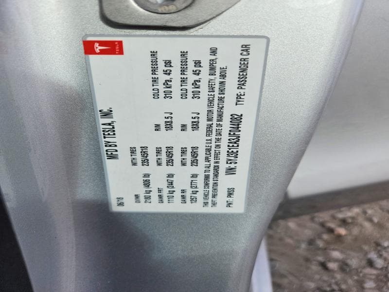2018 TESLA MODEL 3 13