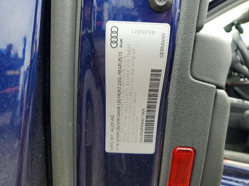 2019 AUDI A4 PREMIUM 12