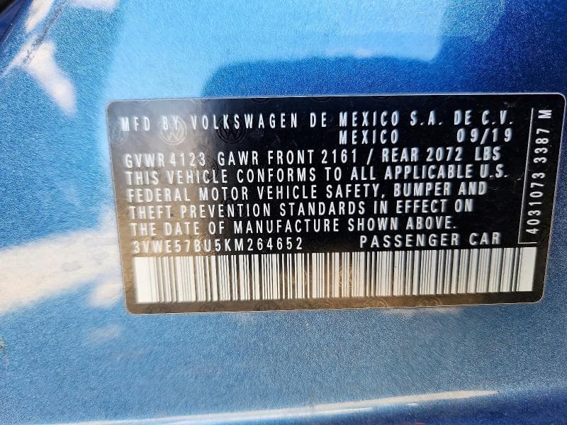 2019 VOLKSWAGEN JETTA SEL 13