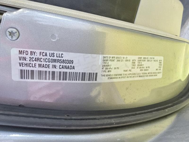 2021 CHRYSLER VOYAGER LX 13