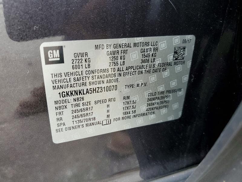 2017 GMC ACADIA SLE 13