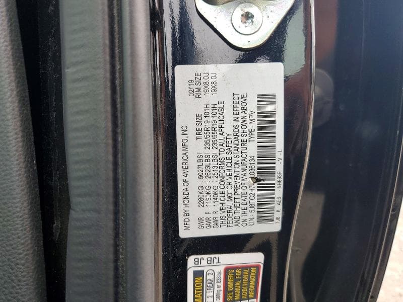 2019 ACURA RDX ADVANCE 14