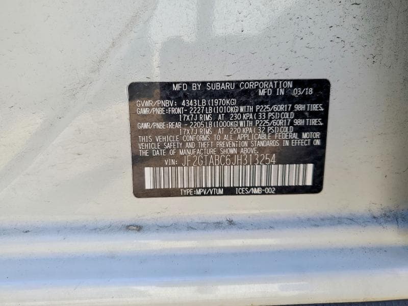 2018 SUBARU CROSSTREK PREMIUM 12