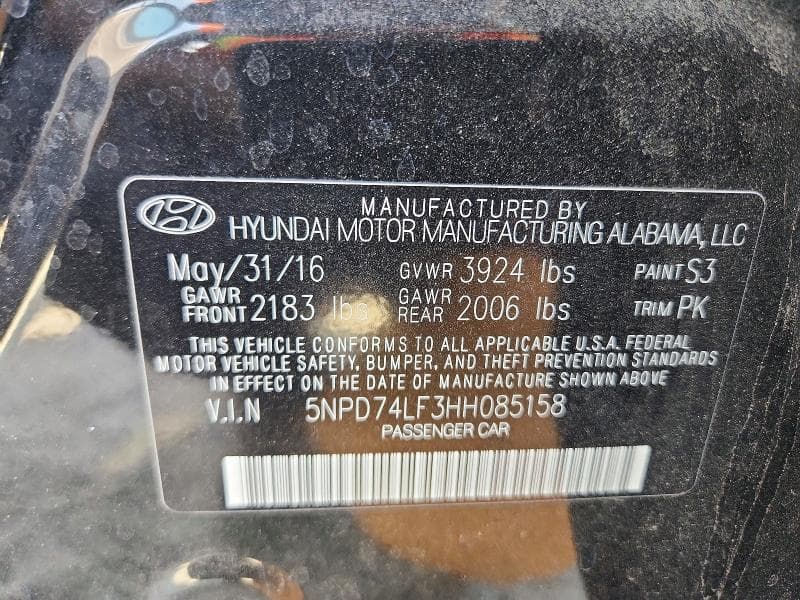 2017 HYUNDAI ELANTRA SE 13