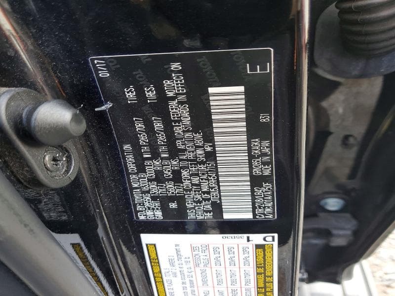 2017 TOYOTA 4RUNNER SR5 PREMIUM 12