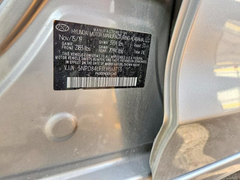 2020 HYUNDAI ELANTRA SEL 12