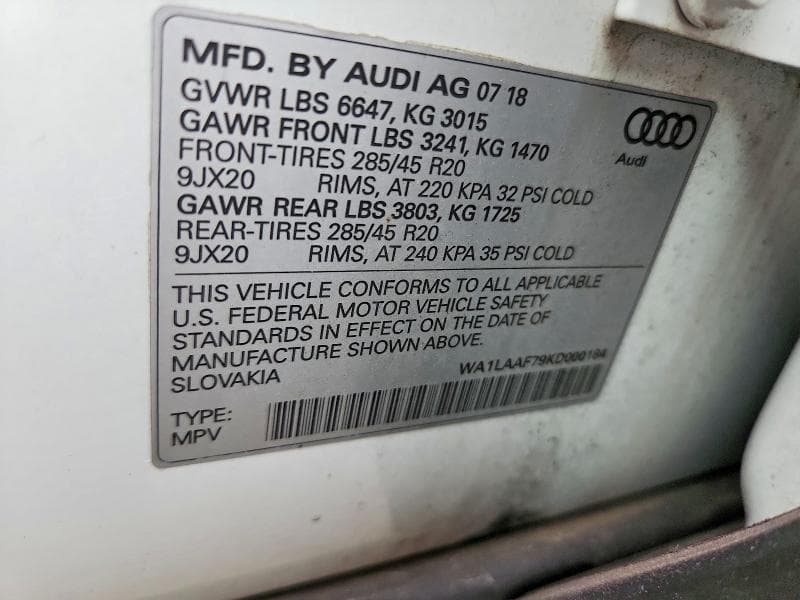 2019 AUDI Q7 PREMIUM PLUS 14