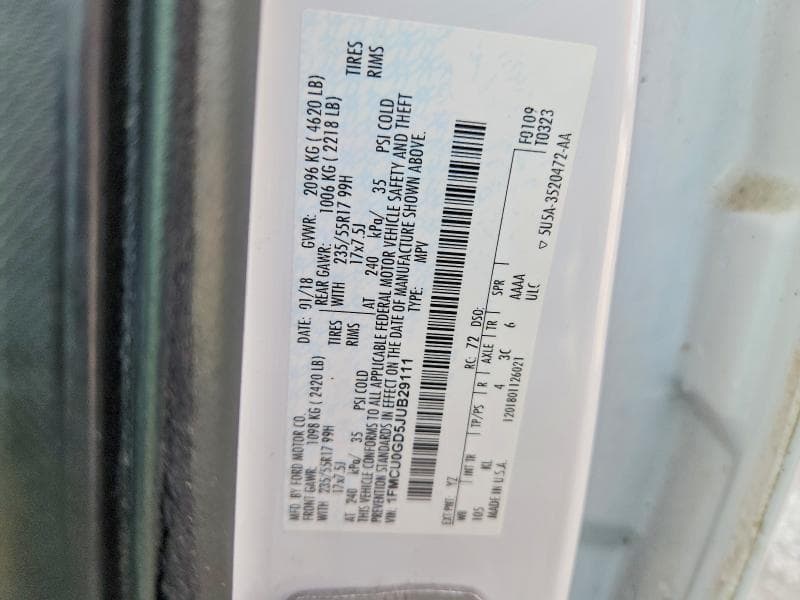 2018 FORD ESCAPE SE 13
