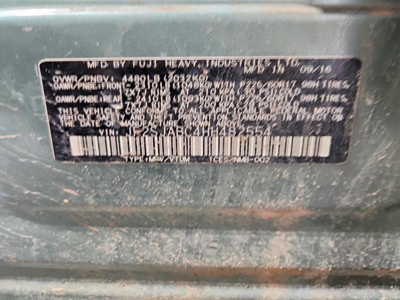 2017 SUBARU FORESTER 2.5I 13