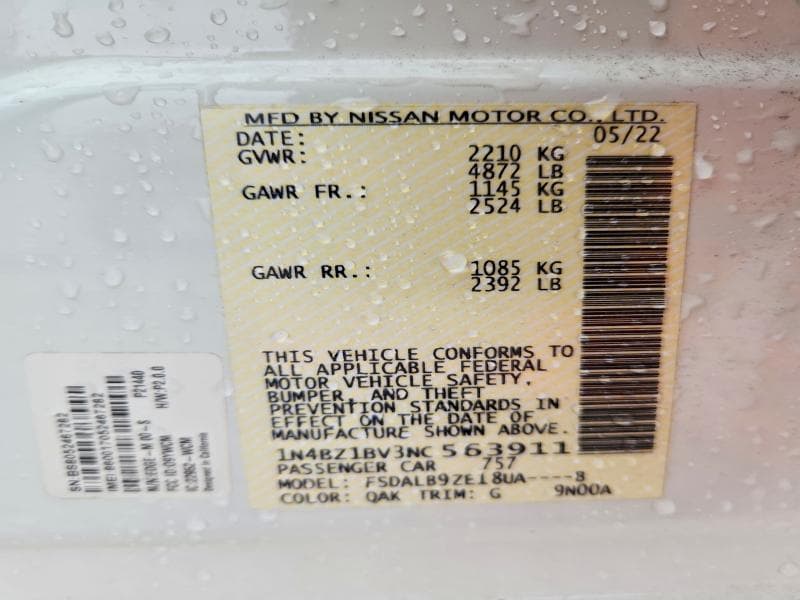 2022 NISSAN LEAF S PLUS 13