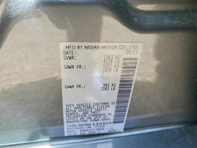 2024 NISSAN ALTIMA S 12
